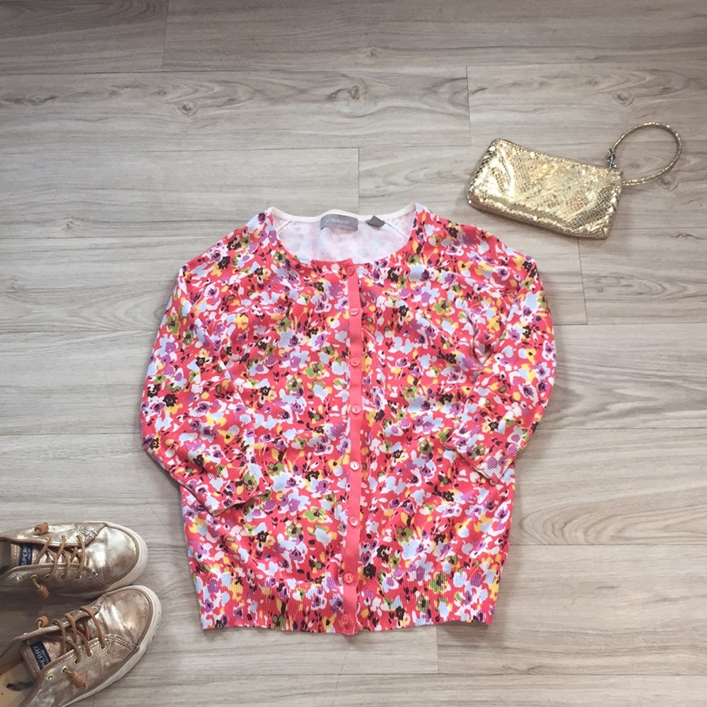 Floral Liz Claiborne Cardigan
